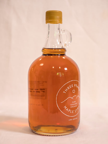 Three Peaks Maple Syrup - 33.8 oz. (Organic Maple Syrup)